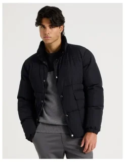 Blaq Puffer Jacket in Black