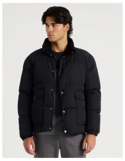 Blaq Puffer Jacket in Black
