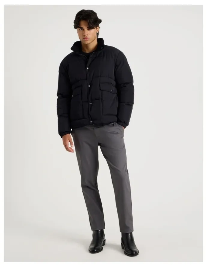 Blaq Puffer Jacket in Black