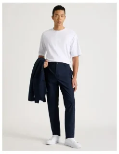 Blaq Regular Fit Travel Trouser in Navy