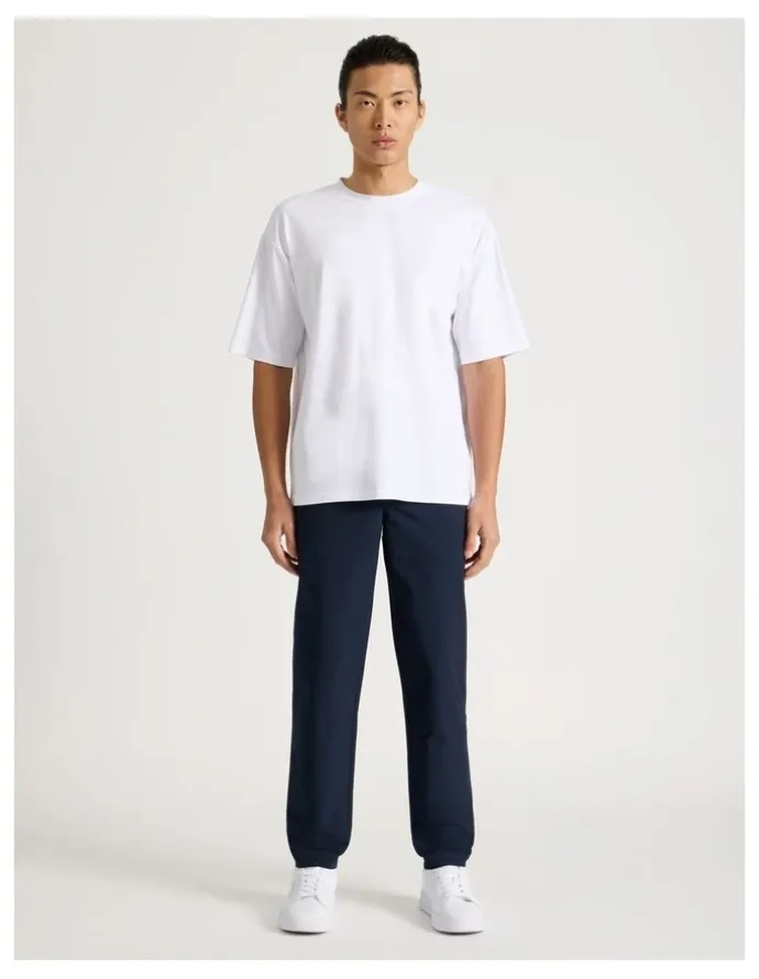 Blaq Regular Fit Travel Trouser in Navy