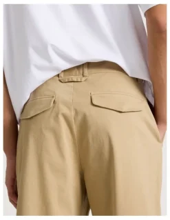 Blaq Relaxed Asymmetric Pant in Beige
