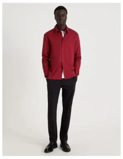 Blaq Relaxed Fit Long Sleeve Shirt in Red