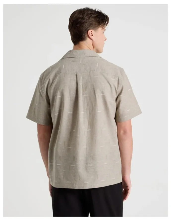 Blaq Short Sleeve Shirt in Taupe