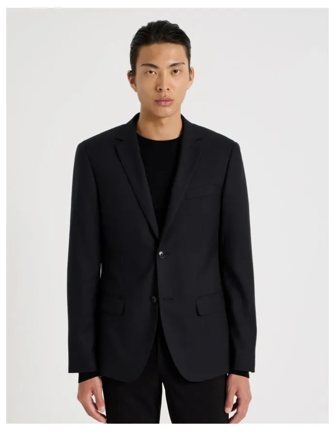 Blaq Single Breasted Blazer in Black