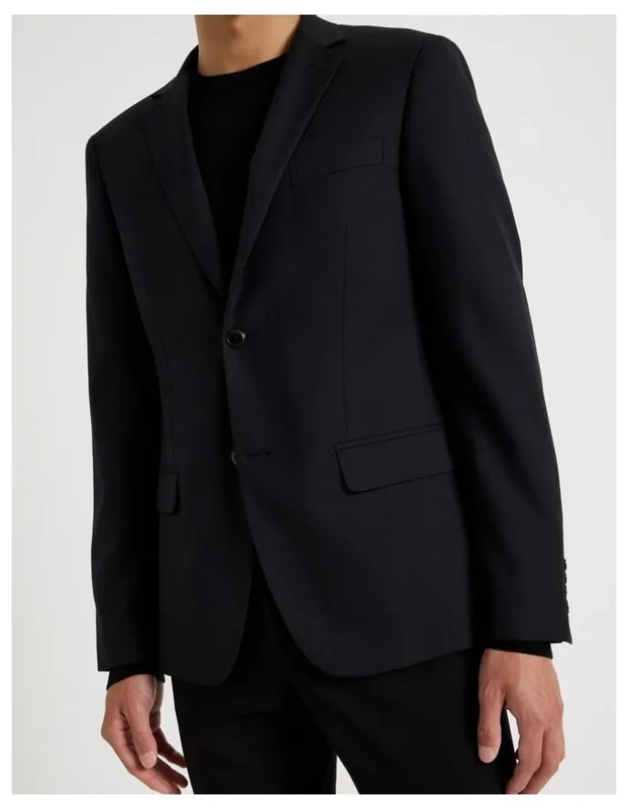Blaq Single Breasted Blazer in Black