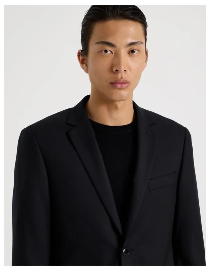 Blaq Single Breasted Blazer in Black