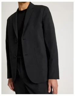 Blaq Single Breasted Tech Travel Blazer in Black
