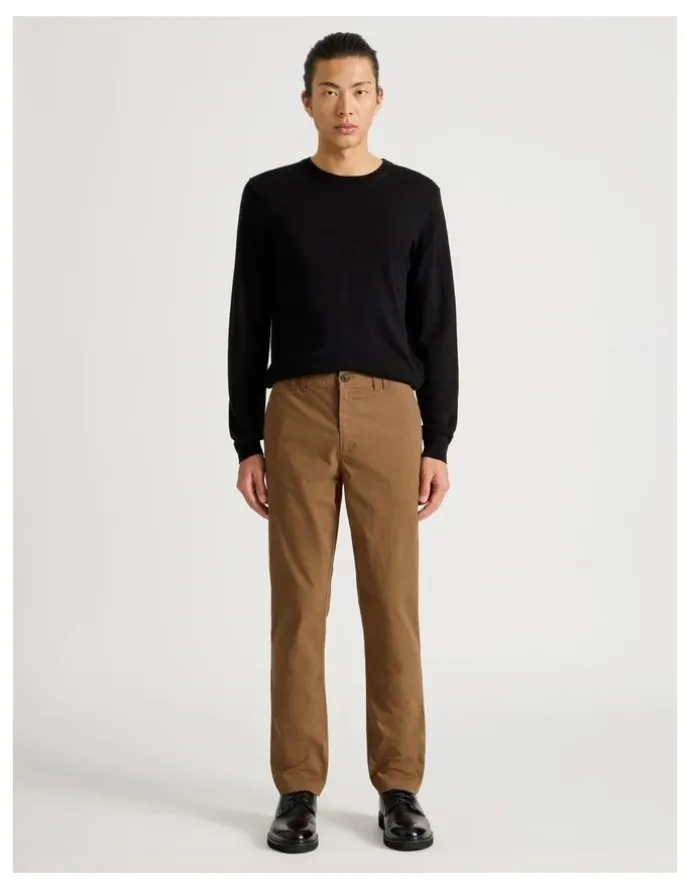Blaq Slim Fit Chino Pant Camel
