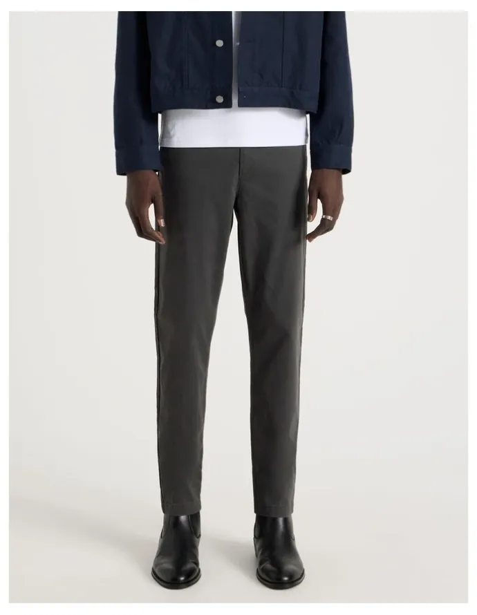 Blaq Slim Fit Chino Pant in Charcoal