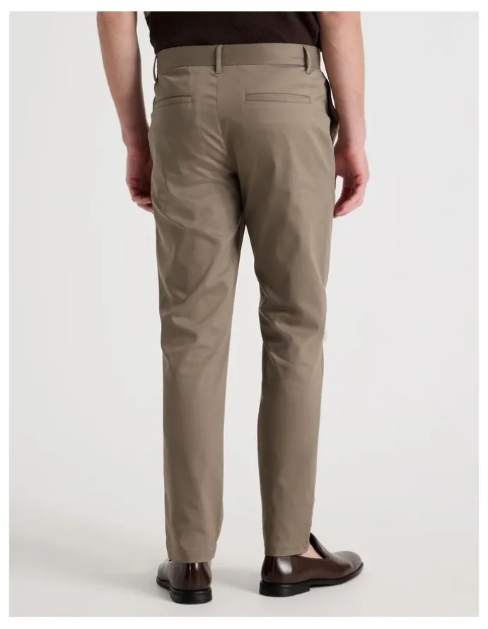 Blaq Slim Fit Dress Chino Pant in Tan