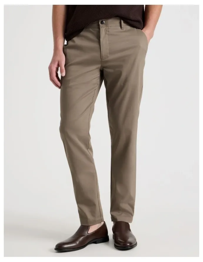 Blaq Slim Fit Dress Chino Pant in Tan