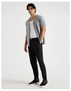 Blaq Slim Fit Dress Chino Pant in Black