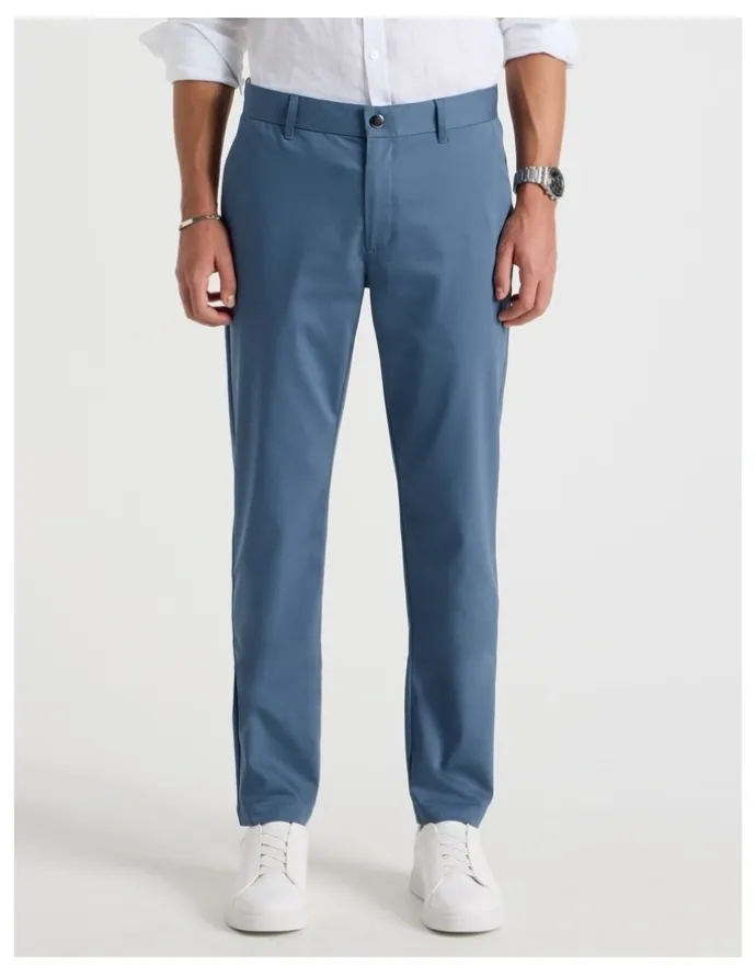 Blaq Slim Fit Dress Chino Pant in Blue