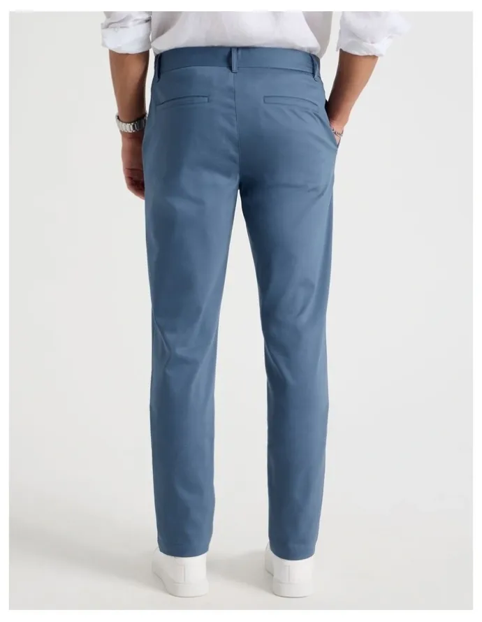 Blaq Slim Fit Dress Chino Pant in Blue