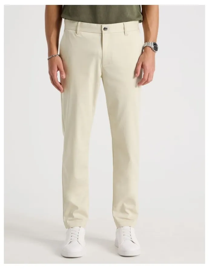 Blaq Slim Fit Dress Chino Pant in Beige