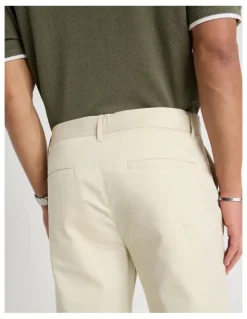 Blaq Slim Fit Dress Chino Pant in Beige