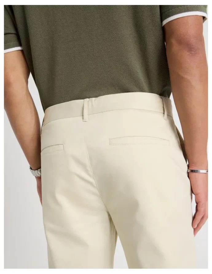 Blaq Slim Fit Dress Chino Pant in Beige