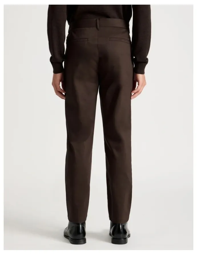 Blaq Slim Fit Dress Chino Pant in Brown