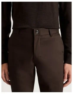 Blaq Slim Fit Dress Chino Pant in Brown