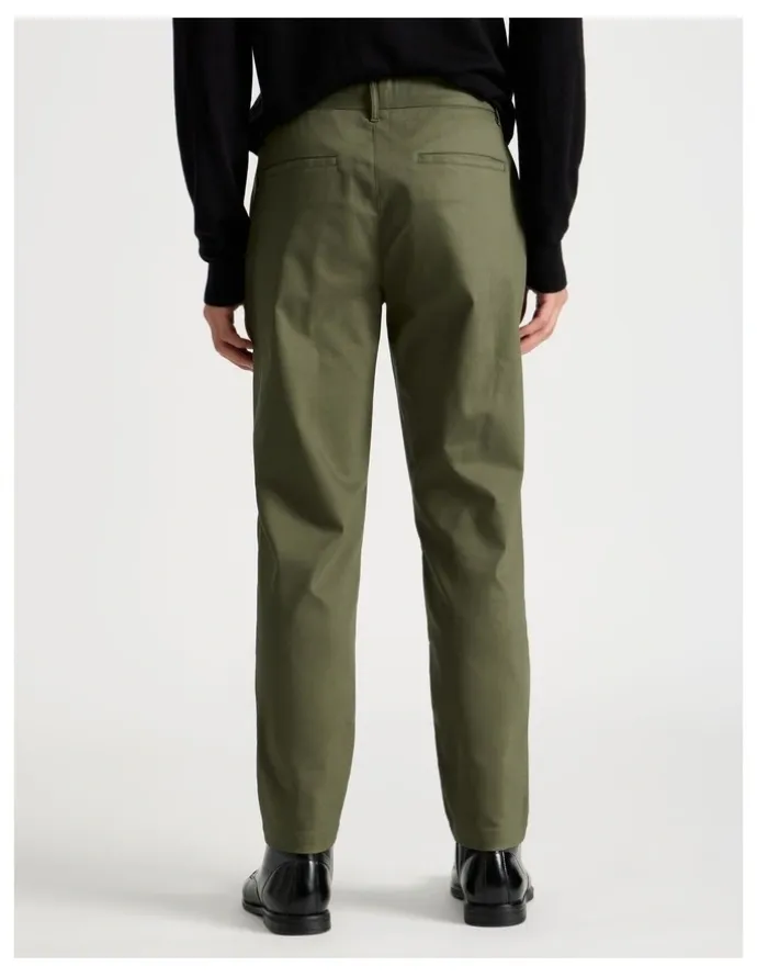 Blaq Slim Fit Dress Chino Pant in Olive
