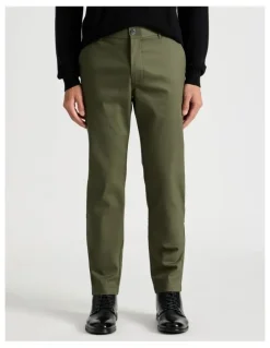 Blaq Slim Fit Dress Chino Pant in Olive