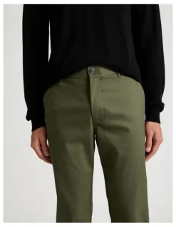 Blaq Slim Fit Dress Chino Pant in Olive