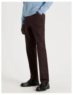 Blaq Slim Fit 5 Pocket Pant in Brown