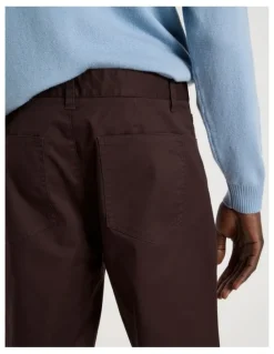 Blaq Slim Fit 5 Pocket Pant in Brown