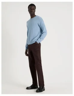 Blaq Slim Fit 5 Pocket Pant in Brown
