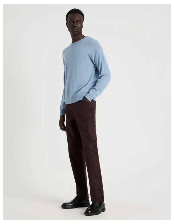 Blaq Slim Fit 5 Pocket Pant in Brown