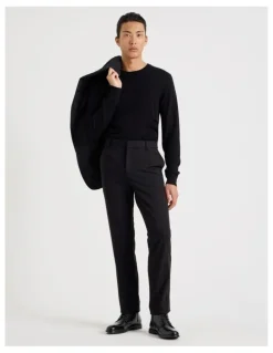 Blaq Slim Fit Tailored Trouser in Black