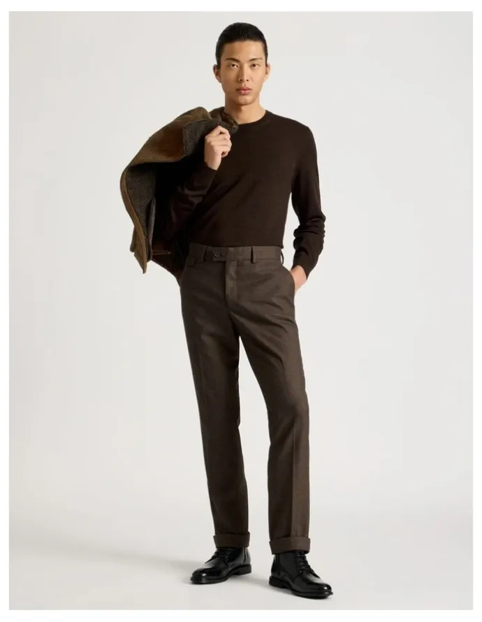 Blaq Tailored Trousers in Brown
