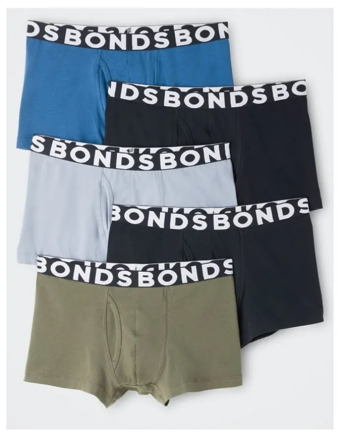 Bonds 5 Pack Classic Trunks