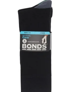 Bonds Bamboo Heel and Toe Socks 5 Pack in Black
