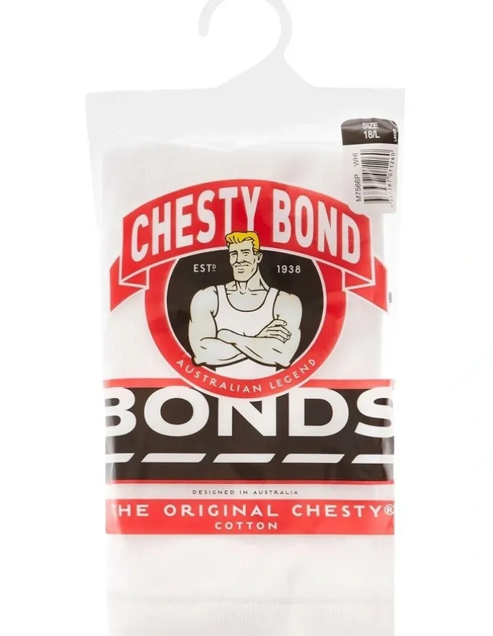 Bonds Chesty Athletic Singlet in White
