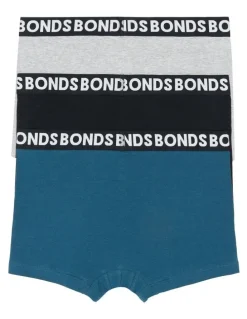 Bonds Everyday Plain Trunks 3 Pack in Multi