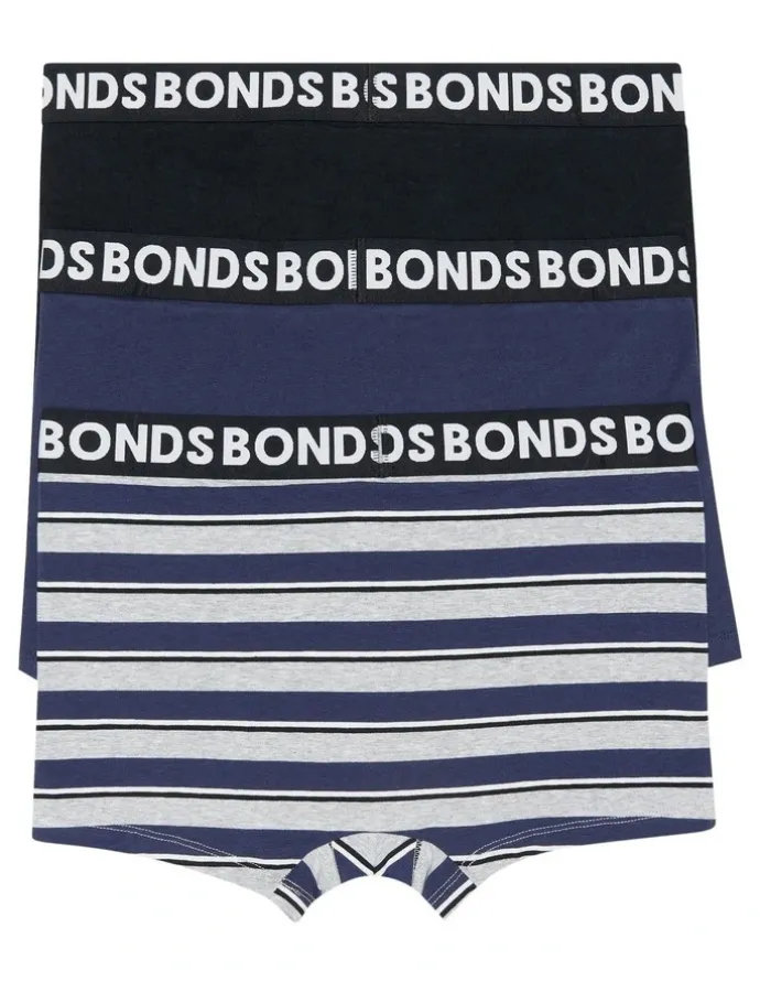 Bonds Everyday Stripe Trunks 3 Pack in Multi