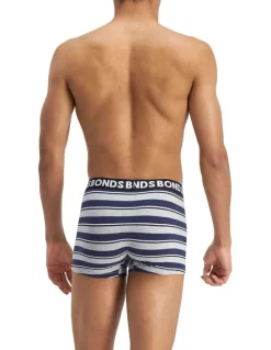 Bonds Everyday Stripe Trunks 3 Pack in Multi