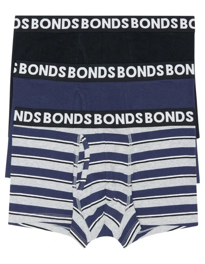 Bonds Everyday Stripe Trunks 3 Pack in Multi