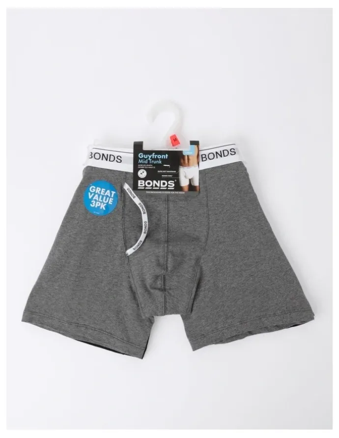 Bonds Guyfront Midway Trunks 3 Pack in Multi