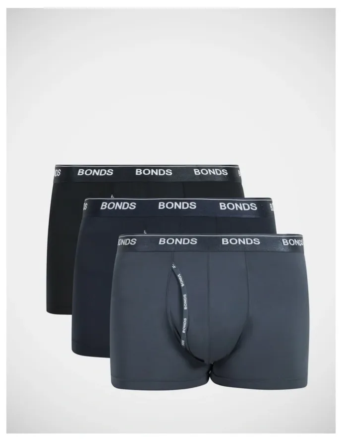 Bonds Guyfront Recycled Micro Trunks 3 Pack in Multi