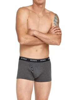 Bonds Guyfront Trunk 3 Pack in Grey