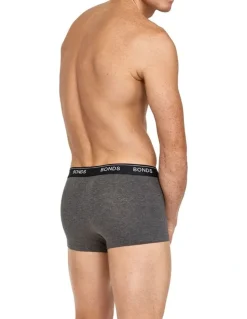 Bonds Guyfront Trunk 3 Pack in Grey