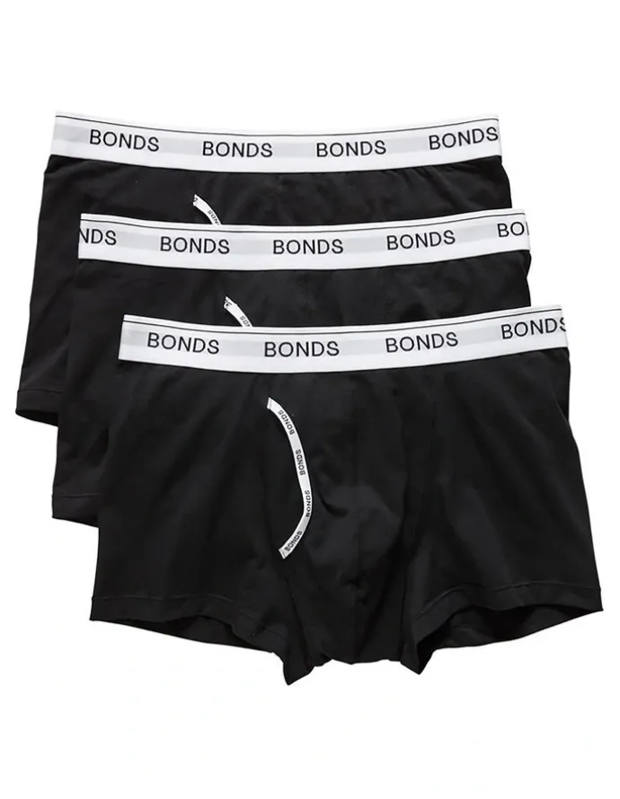 Bonds Guyfront Trunk 3 Pack in Black