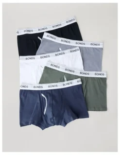 Bonds Guyfront Trunk 5 Pack in Pack 04