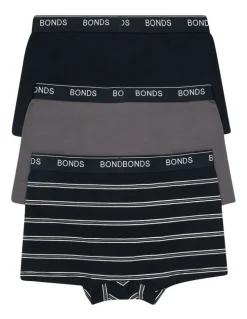 Bonds Guyfront Trunk 3 Pack in Stripe Zgw