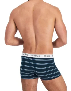 Bonds Guyfront Trunk 3 Pack in Stripe Zha