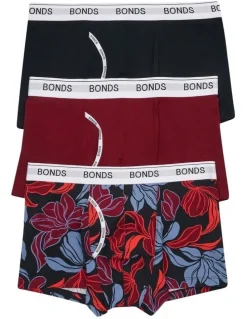 Bonds Guyfront Trunk 3 Pack in Print Zgk