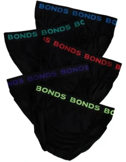 Bonds Hipster Brief 5 Pack in Black
